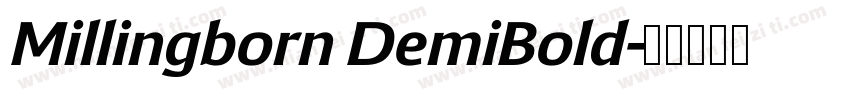 Millingborn DemiBold字体转换
